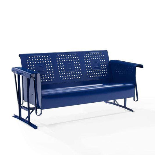 Crosley Furniture Patio Sofas Crosely Furniture - Bates Outdoor Metal Sofa Glider Navy - CO1023-XX - Include Color