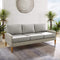 Crosley Furniture Patio Sofas Crosely Furniture - Capella Outdoor Wicker Sofa Gray/Acorn - KO70194GY-AC - Gray