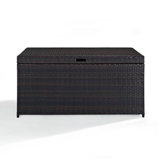 Crosley Furniture Patio Storage Crosely Furniture - Palm Harbor Outdoor Wicker Storage Bin Brown/Weathered Gray - CO7300-XX