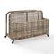 Crosley Furniture Patio Storage Crosely Furniture - Ridley Outdoor Wicker And Metal Pool Storage Caddy Distressed Gray/Brown - CO7308BR-GY - Distressed Gray
