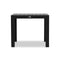 Harmonia Living - Classic Aluminum 4-Seater Square Dining Table - Black\Slate | CSAL-BK-4SQDT