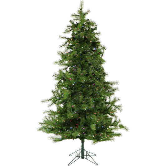 Christmas Time - 6.5-Ft. Colorado Pine Artificial Christmas Tree with Multi-Color LED String Lighting and Holiday Soundtrack