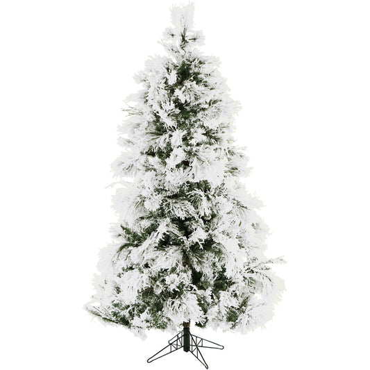 Christmas Time - 6.5-Ft. Frosted Fir Snowy Artificial Christmas Tree