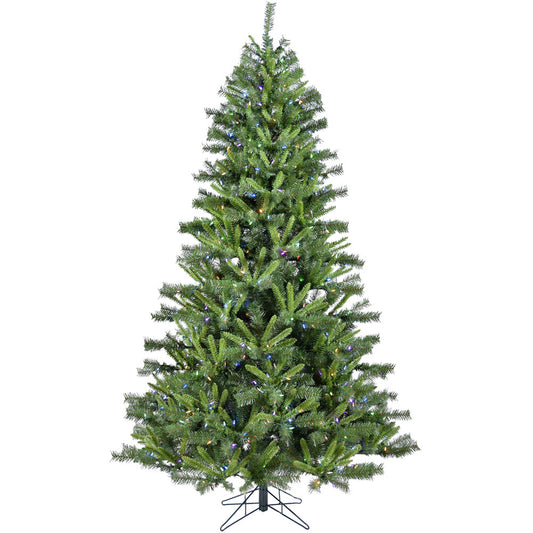 Christmas Time - 6.5-Ft. Norway Pine Artificial Christmas Tree with Multi-Color LED String Lighting and Holiday Soundtrack