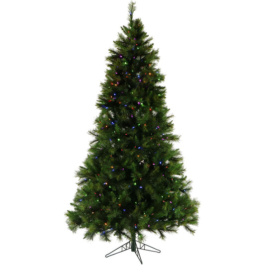Christmas Time - 6.5-Ft. Pennsylvania Pine Artificial Christmas Tree with Multi-Color LED String Lighting and Holiday Soundtrack