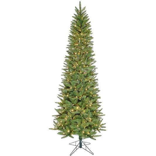 Christmas Time - 6.5 Ft. Windsor Pine Slim Artificial Christmas Tree with Warm White LED Lights