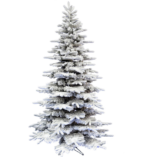 Christmas Time - 6.5-Ft. White Pine Snowy Artificial Christmas Tree