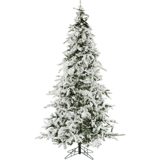 Christmas Time - 7.5-Ft. White Pine Snowy Artificial Christmas Tree