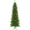 Christmas Time - 6.5-Ft Prelit Winter Wonderland Slim Green Christmas Tree with EZ Connect Multi Color LED Lights