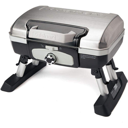 Cuisinart Cuisinart Petit Gourmet Portable Tabletop Outdoor LP Gas Grill in Silver/Black