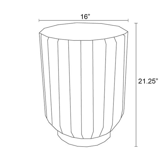 Harmonia Living - Current Round End Table - Onyx | CUR-OX-ET-RND