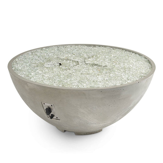 Outdoor Greatroom - Natural Grey Cove Edge 42" Round Gas Fire Pit Bowl - CV-30E