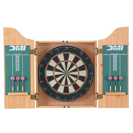 DMI Darts Deluxe Dartboard Cabinet Sets (Light Oak)