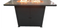 AZ Patio Heaters Rectangular Bar Height Granite Top Fire Pit with Wind Screen | AFP-BAR-MAR