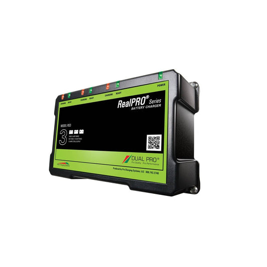 Dual Pro Marine/Water Sports : Batteries & Chargers Dual Pro Recreatn Series Triple Output Chrgr 3-6AMP Bank RS3