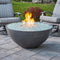 Outdoor Greatroom - Midnight Mist Cove Edge 42" Round Gas Fire Pit Bowl - CV-30EMM