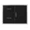 Wildfire Outdoor - Door/ Drawer Combo 30"x24" BLACK SS - WF-DDWCOMBO3024-BSS