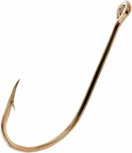 Eagle Claw Fishing : Hooks, Baitholder Eagle Claw Bronz Plain Shank Hook 10Pk Size4