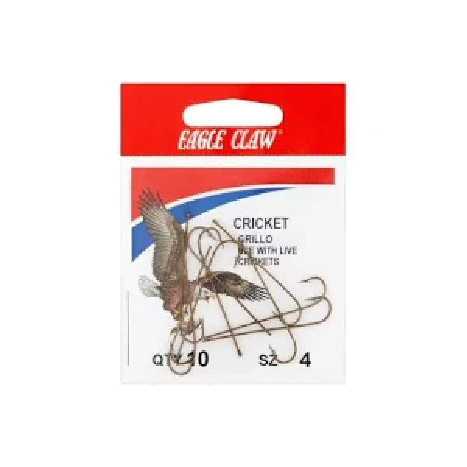 Eagle Claw Bronz Cricket Hooks 10Pk Size6 – Recreation Outfitters