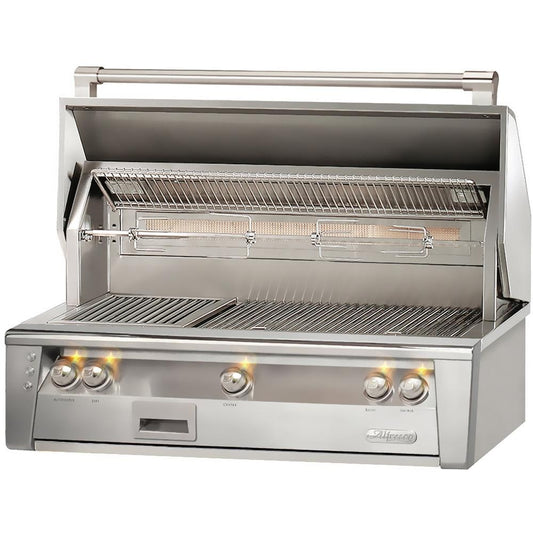 Alfresco ALXE 42-Inch Built-In Natural Gas Grill With Sear Zone And Rotisserie - ALXE-42SZ