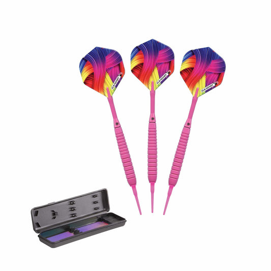 Elkadart Darts Pink / Alloy Elkadart Neon Pink Soft Tip Darts 18 Grams