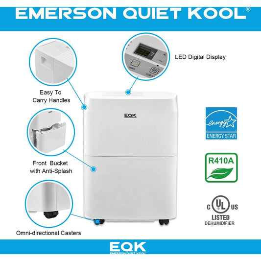 Emerson Quiet Kool Dehumidifier Emerson Quiet Kool 35 Pint Dehumidifier - EAD35E1H