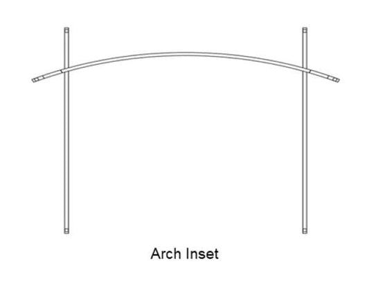 Empire Decorative Bk. Front Arch Inset for 50 Clean Face DV Fireplace