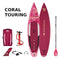 Aqua Marina - Coral Touring - Touring iSUP, 3.5m/15cm, with paddle and coil leash | BT-22CTP