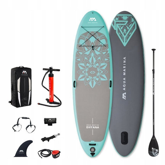 Aqua Marina - Dhyana (Summer Vacation) - Fitness iSUP, 3.25m/15cm, with aluminum SPORTS III paddle, coil leash and carry strap | BT-23DHP