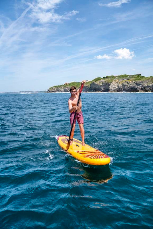 Aqua Marina - Fusion (Before Sunset) - All-around iSUP, 3.3m/15cm, with aluminum SPORTS III paddle and safety leash | BT-23FUP