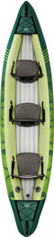 Aqua Marina - Ripple-370 Recreational Canoe - 3 person. Inflatable deck. 2-in-1 Canoe & Kayak convertible paddle set x2. Canoe seat x3. | RI-370
