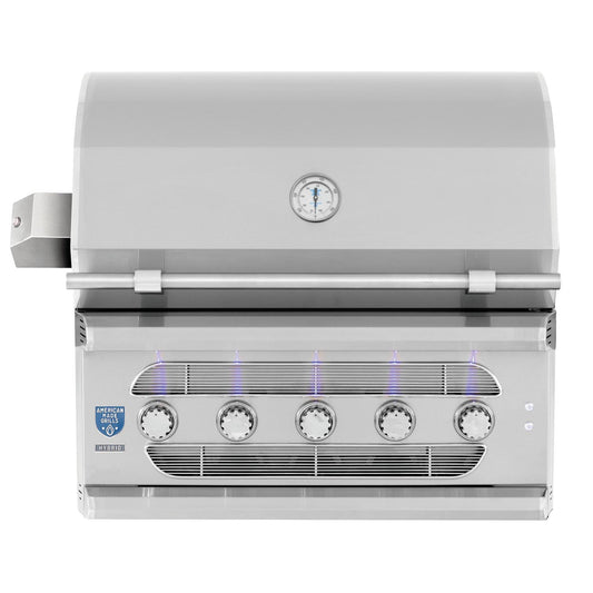 American Made Grills - Muscle 36 Inch Built-In Hybrid Grill ( NG/LP ) | MUS36