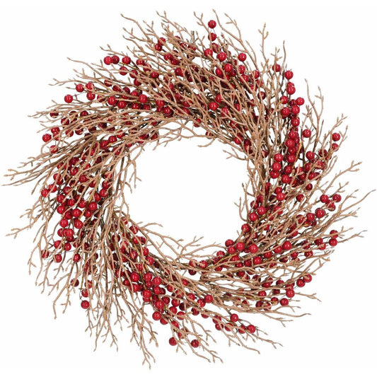Fraser Hill Farm - 24-In. Wreath Door or Wall Hanging with Berries
