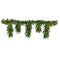 Fraser Hill Farm - 6-Ft. Icicle Garland with Pinecones, Red Berries, and Warm White LED Lights