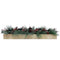 Fraser Hill Farm - 42-inch 5-Candle Holder Holiday Centerpiece with Frosted Pine Branches, Red Berries, Plaid Bows and Pinecones in Wooden Box