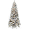 Fraser Hill Farm - 10-Ft. Flocked Alaskan Pine Christmas Tree with Smart String Lighting