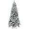 Fraser Hill Farm - 7.5-Ft. Flocked Alaskan Pine Christmas Tree