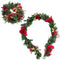 Fraser Hill Farm - 24-in. Wreath and 9-ft. Garland Set with Pinecones, Bows, and Berries