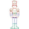 Fraser Hill Farm - Christmas Giant Outdoor LED Lights, 6-Ft. Toy Soldier (77-inchH x 25-inchW)