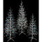 Fraser Hill Farm - Set of 3 Color Changing Birch Trees, 4-Ft., 5.5-Ft., 6.5-Ft., in Warm White and Multi-Color LED Lights