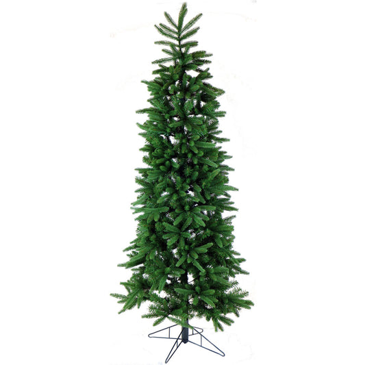 Fraser Hill Farm - 9 Ft. Carmel Pine Slim Artificial Christmas Tree