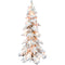 Fraser Hill Farm - 7.5-ft. Elk Mountain Snow Flocked Christmas Tree with Warm White Lights