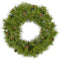 Fraser Hill Farm - 48-In. Eastern Pine Artificial Holiday Wreath with Multi-Colored Battery-Operated LED String Lights