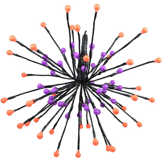 Haunted Hill Farm - Set of 6 Battery-Operated Radiant Starburst LED Lights w/ 8 Functions and Timer for Hanging Halloween Decoration