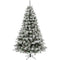 Fraser Hill Farm - 6.5-Ft Homestead Pine Frosted Christmas Tree with Pinecones and Berries and Metal Stand