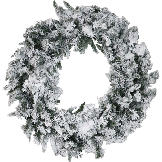 Fraser Hill Farm - 36-In. Mountain Pine Flocked Wreath