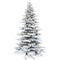 Fraser Hill Farm - 6.5-Ft. Flocked Mountain Pine Christmas Tree