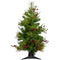 Fraser Hill Farm - 4-Ft. Newberry Pine Artificial Tree with LED String Lights