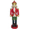 Fraser Hill Farm - 5-Ft. Nutcracker King, Resin Statue w/ LED Lights, Indoor or Covered Outdoor Christmas Decor, Red