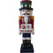Fraser Hill Farm - 60-inch Fiberglass Nutcracker Figurine with Music and Countdown